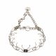 ULTRA-PLUS Training Collar with Center-Plate and Assembly Chain - Stainless steel, 3.2 mm, 58 cm / 23