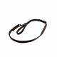 GERMAN FAT LEATHER LEASH 16 MM BROWN 1 M WITH BRASS CARABINER
