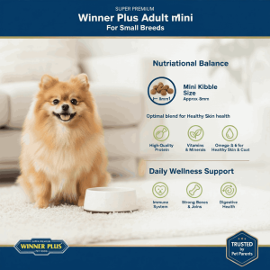 WINNER PLUS Super Premium Adult Mini 18 KG| Best Small Breed Dog Food UAE